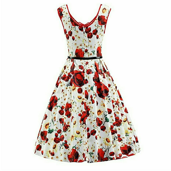 Floral vintage dress - Picture 2 of 4